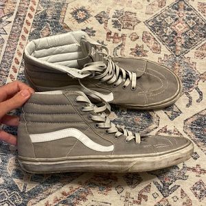 Gray high top vans